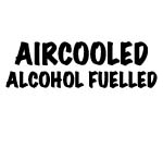 AIRCOOLED ALCOHOL FUELLED DECAL