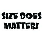SIZE DOES MATTER! DECAL