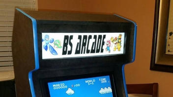 Arcade Marquee Face Adhesive Sticker