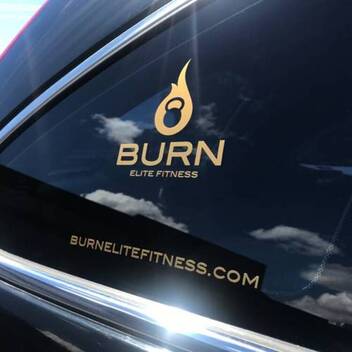 Burn Fitness Transfer Sticker Sheet