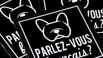 French Bulldog Square Sticker