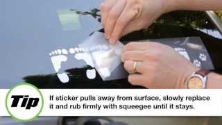 How To Install The Footprint Family Stickers