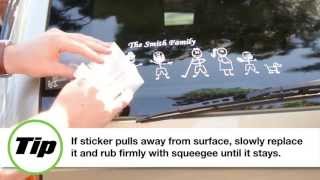 How To Install The Custom Family Stickers