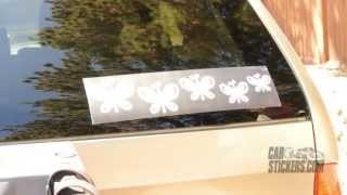 How To Install The Butterfly Family Stickers