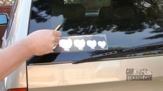 How To Install The Baby Chick Family Stickers