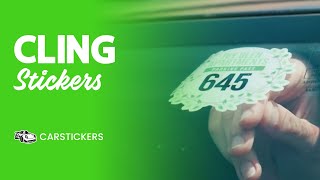 Custom Cling Stickers