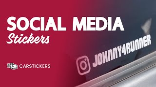 Social Media Stickers for Instagram, TikTok, YouTube, and Twitter