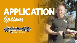 Inside Application vs Outside Application Stickers