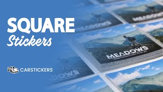 Custom Square Car Stickers