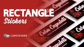 Custom Rectangle Stickers
