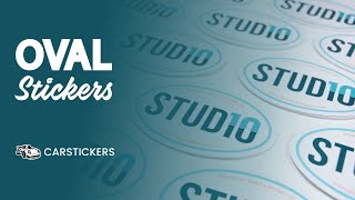 Custom Oval Stickers