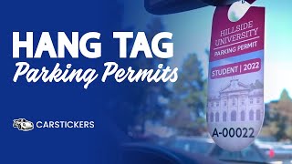 Parking Permit Hang Tags