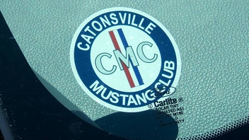 Mustang Club Face Adhesive Sticker