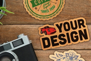 Printed Wood Stickers Thumb
