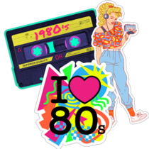 1980s Stickers