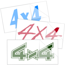 4 x 4 Truck Stickers