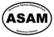 American Samoa National Park Oval Sticker