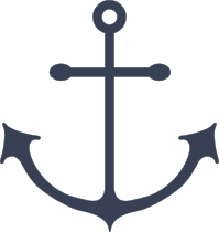 Anchor With Long Wide Hooks Sticker