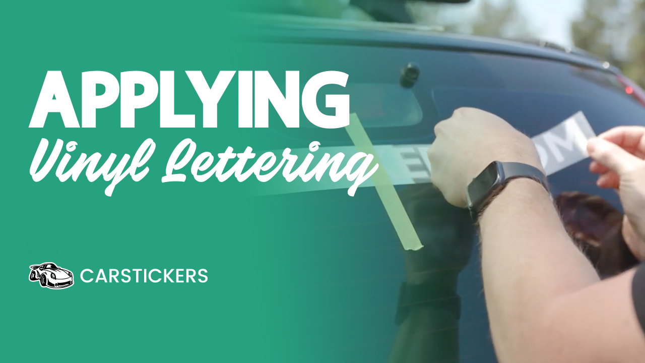 How To Apply Vinyl Lettering Stickers