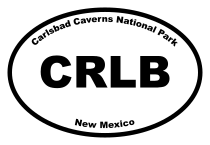 Carlsbad Caverns National Park Oval Sticker