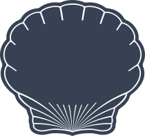 Clam Seashell Cut Out Outline Sticker