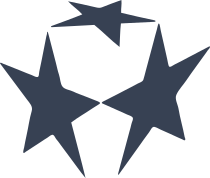 Classic Three Stars Sticker