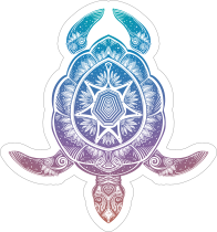 Colorful Turtle Boho Sticker