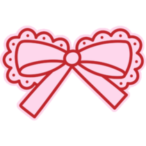 Coquette Ruffle Bow Sticker