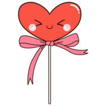 Coquette Valentine Candy Sticker
