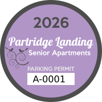 Custom Circle Apartment Parking Stickers