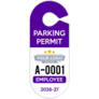 Custom Oval Hang Tag Parking Permit