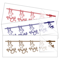 Family Stickers - Monkey Faces