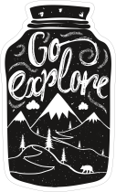 Go Explore Jar Sticker