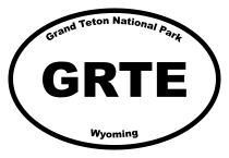 Grand Teton National Park Oval Sticker