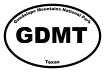 Guadalupe Mountains National Park Oval Sticker