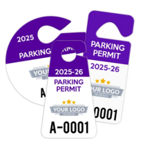 Hang Tag Parking Permits With Your Logo