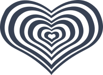 Heart Vortex Sticker