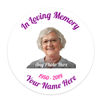 In Loving Memory Circle Sticker