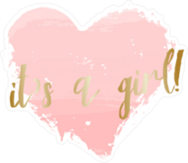 Its a Girl Sticker