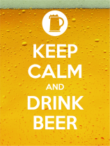 Keep Calm And Drink Beer Rectangle Sticker