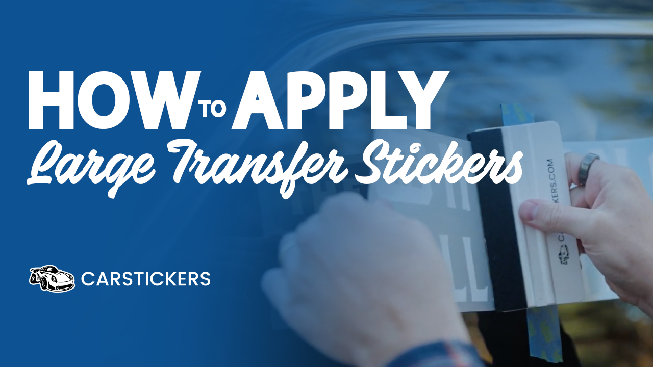 How To Apply Large Transfer Stickers