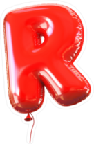 Letter R Balloon Font Sticker
