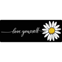 Love Yourself Daisy Bumper Sticker