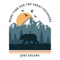 Make Time For The Great Outdoors Sticker