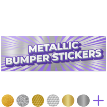 Metallic Bumper Sticker Thumb