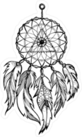 Native American Dream Catcher Illustration Sticker