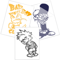 Naughty Boy Stickers