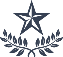 Nautical Star With Leaf Border Sticker