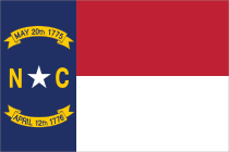 North Carolina Nc State Flag Sticker
