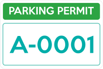 Parking Permit Rectangle 5